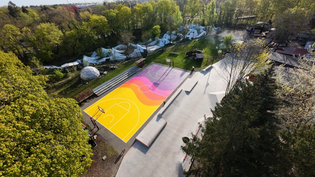 Mellow Park Basketballplatz in Berlin